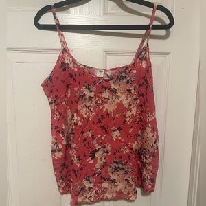 Old Navy Red Floral Camisole